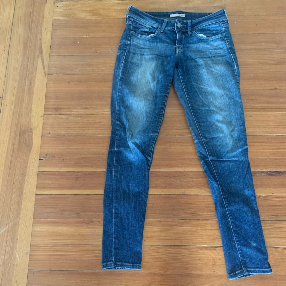 Blue washed jeans